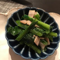 ♡peekaboo♡'s cooksnap of when they made 小松菜とベーコンの塩炒め.