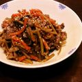 の☆り☆ゆ's cooksnap of when they made 常備菜＊お弁当にもオススメ♡ 牛ごぼう.
