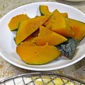 ゆけり３兄弟's cooksnap of when they made レンチンで♪簡単おいしいかぼちゃ煮物.