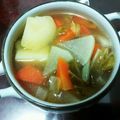 ゆらこさん♪'s cooksnap of when they made 塩豚の茹で汁でポトフ.