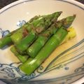 ぐーたらレシピ研究所's cooksnap of when they made 超簡単☆レンチンでアスパラガスのお浸し♬.