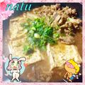 なっちゃん散歩's cooksnap of when they made 牛肉と焼き豆腐のすき煮.