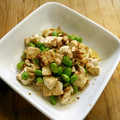 しのばぁたん's cooksnap of when they made 枝豆と豆腐の炒め物.