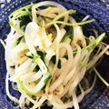 るんるんるん2525's cooksnap of when they made レンジで簡単♪もやしと豆苗のナムル.