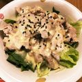 1ntere5t's cooksnap of when they made シャキッ♪豆苗と温しゃぶ豚のおかずサラダ.