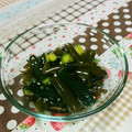 ﾋﾟﾝｸ☆ﾏｶﾛﾝ's cooksnap of when they made 茎わかめのゴマ酢和え♡.