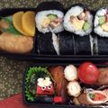 パンキーちゃん♬'s cooksnap of when they made 節分キャラ弁♪鬼♪恵方巻風オムライス.