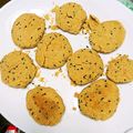 ねぞろ's cooksnap of when they made きな粉と黒ごまの簡単なレンジクッキー.