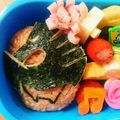 akipan12's cooksnap of when they made キュウレンジャー キャラ弁.