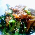 hicoro2999's cooksnap of when they made 黒ダシ！豚バラ小松菜丼.