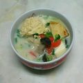 ピーナッツ子♪'s cooksnap of when they made 野菜たっぷり豆乳スープ❤鶏団子入り♪.