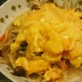 あっきぃほのほの's cooksnap of when they made 簡単★フワ卵の中華あんかけモヤシ.