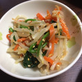しのざくら's cooksnap of when they made 簡単♪ほうれん草ともやしのナムル♡.