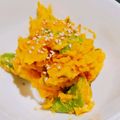 mykym's cooksnap of when they made スナップえんどうとかぼちゃのサラダ.