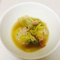 mee＊。's cooksnap of when they made 白菜とベーコンのコンソメ煮.