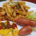 유키미's cooksnap of when they made ひき肉・ケチャップで☆ペンネボロネーゼ風.