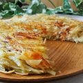 Bechiko103's cooksnap of when they made ［簡単＊カリホク］じゃが芋と鮭のガレット.