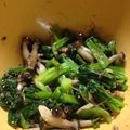 理一郎's cooksnap of when they made 簡単副菜♡ゴマ香る小松菜とキノコのお浸し.