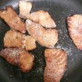 mnooo's cooksnap of when they made 昨日のお刺身、今日の蒲焼き。弁当に。.