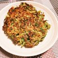 大根マスター's cooksnap of when they made 水菜のお好み焼き.