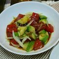 satmyu's cooksnap of when they made 日本酒に合う☆マグロとアボカドのサラダ.