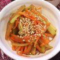 Maaooo's cooksnap of when they made セロリと人参のきんぴら＊砂糖なし＊.