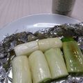 sunbright's cooksnap of when they made ＊ねぎだけ♪とろ～り甘いホイル蒸し＊.