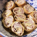 ☆Hikko☆'s cooksnap of when they made 和風煮物☆彡油揚げの肉巻きろーる.