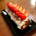 ぱちぱちの日's cooksnap of when they made チョコ入り♡しっとりチョコロールケーキ♬.