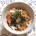 ゆきプー♡'s cooksnap of when they made 簡単ランチ❇︎温玉鮭丼.