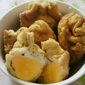 umi☆neco's cooksnap of when they made 油揚げの爆弾巾着…卵です(^^).