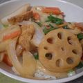 まっぴぃ☆'s cooksnap of when they made 超ヘルシー♪簡単♬青じそマヨで根菜丼.