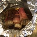 むみむら's cooksnap of when they made えのきとベーコンのホイル焼き.