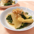 あいぽねっと's cooksnap of when they made 小カブと油揚げの煮びたし.