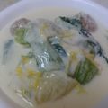 poshiyuki's cooksnap of when they made 白菜と肉団子のクリーム煮.