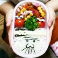 Ｍｉママ's cooksnap of when they made 簡単キャラ弁☆バカボンのパパなのだサンド.