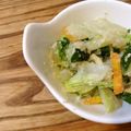 二角形's cooksnap of when they made 白菜のおからパウダー和え.