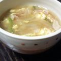 ちゃっちゃ★'s cooksnap of when they made ピーマンとベーコンの卵スープ.