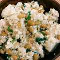 taekkomama's cooksnap of when they made 母直伝 納豆と豆腐の そぼろ炒め(^^).