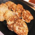 TeeRuu's cooksnap of when they made おつまみに★れんこんと桜エビのチヂミ★.