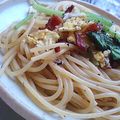 oBsession's cooksnap of when they made ほうれん草とベーコンの卵とじパスタ☆.