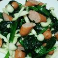 はなふあ's cooksnap of when they made ぶなぴーとウインナーの炒めのも.