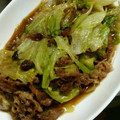 ナーちゃん's cooksnap of when they made しゃき♪レタスと牛肉のオイスター炒め.