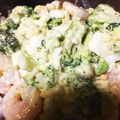 モンブラン７'s cooksnap of when they made えびとブロッコリーのアボマヨあえ.