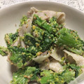 クックRH33OH☆'s cooksnap of when they made 菜の花と牛しゃぶのごま和え.