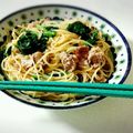 ＊アベリ＊'s cooksnap of when they made 豚バラ＆ほうれん草のパスタ.