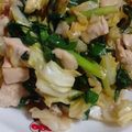 まぁむかんとりぃ's cooksnap of when they made 簡単！むね肉とニラキャベツの中華炒め.