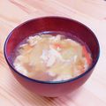 あーり✩'s cooksnap of when they made キャベツと春雨のちゅるちゅるスープ.
