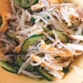 mimiねこ's cooksnap of when they made もやしとハムときゅうりの中華和えサラダ.