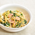 momosukekan's cooksnap of when they made もやしとニラハムの卵とじ.